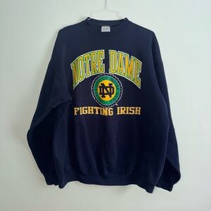 Vintage Notre Dame Fighting Irish Sweatshirt Crewneck (2XL)